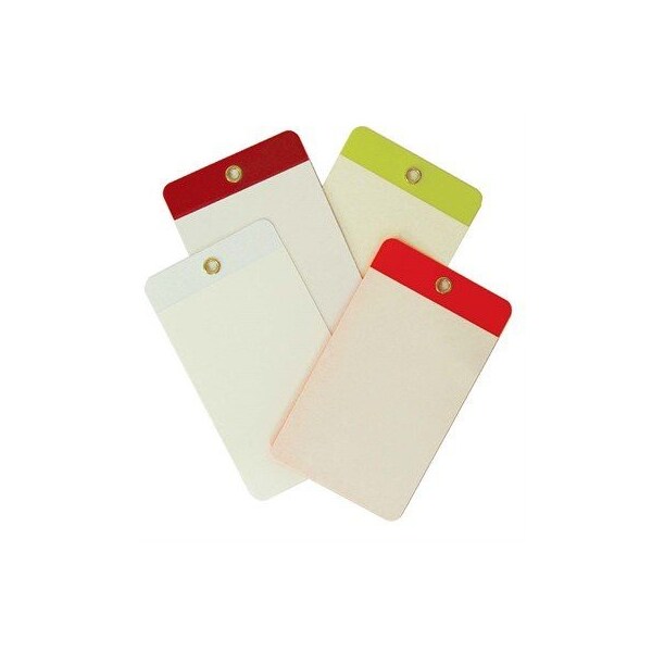 Nmc White Blank Self Lam Tag, Unrippable Vinyl, 3-1/4 in H x 5-1/2 in W LVS203W - main